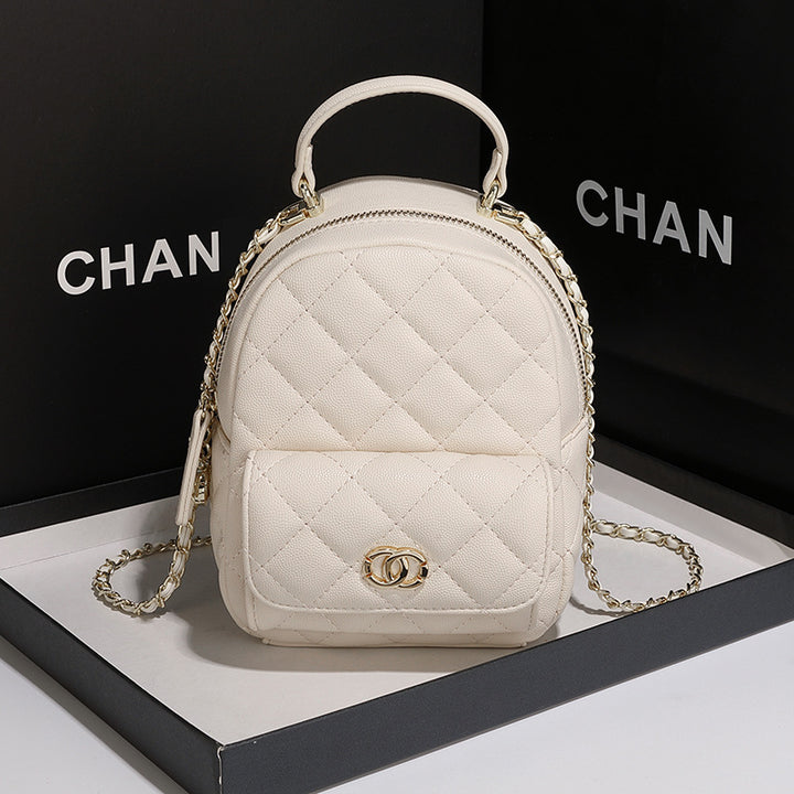 Quilted Mini Backpack Handbag