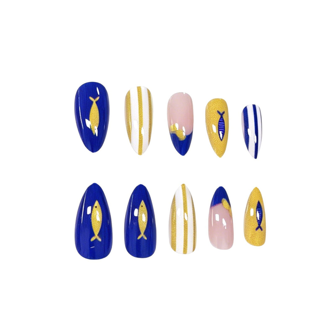 Artistic Summer-Themed Nail Art Enhancements Stornfield