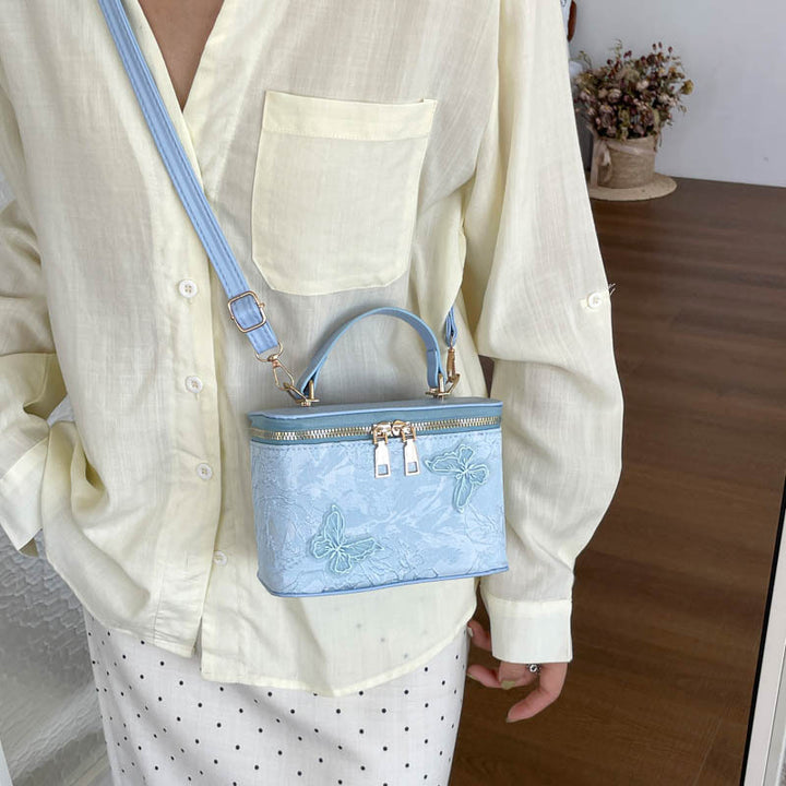 Elegant Floral Embroidered Handbag