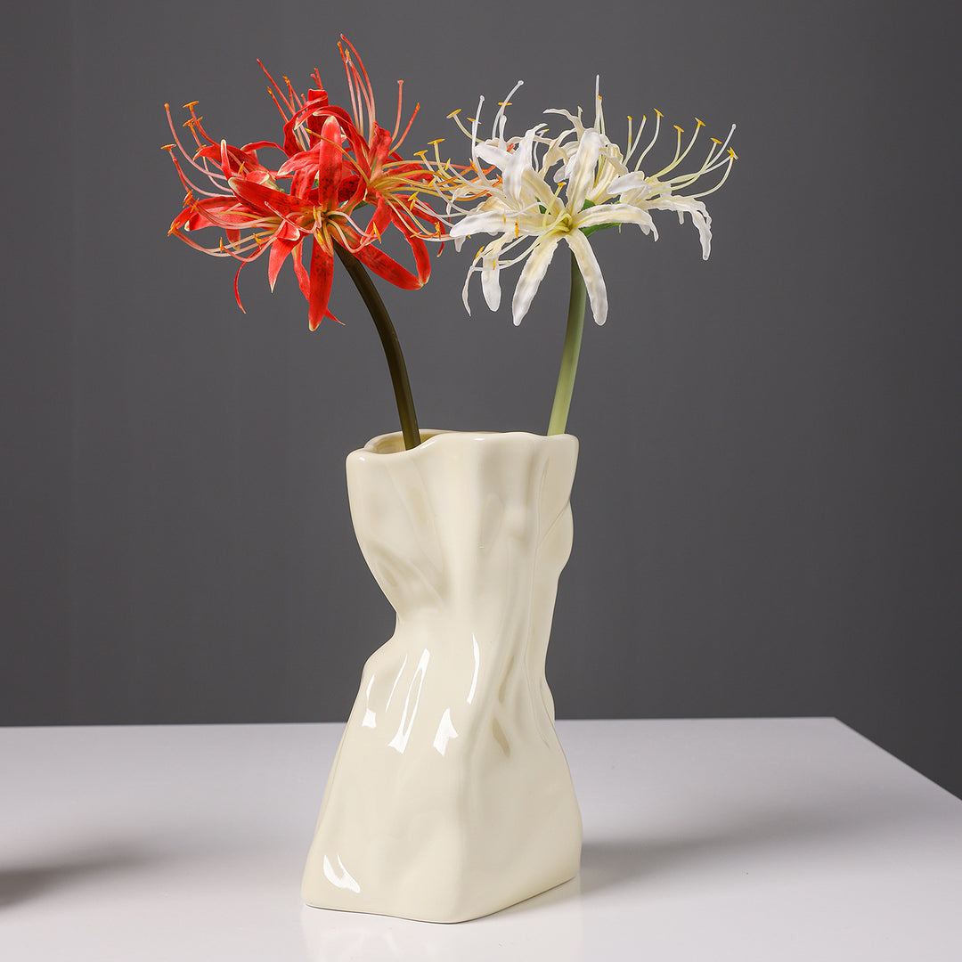 Abstract Ceramic Flower Vase