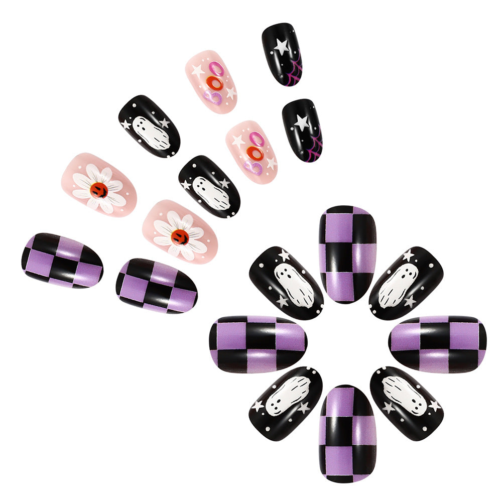 Artistic Halloween-Themed Press-On Nails Stornfield 1787543008