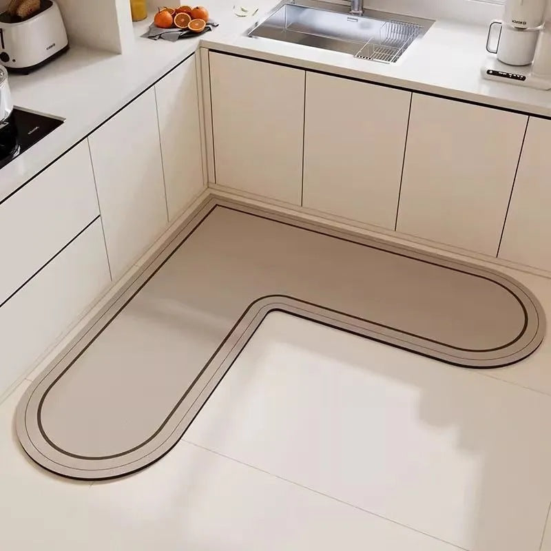 L-Shaped Kitchen Floor Mat