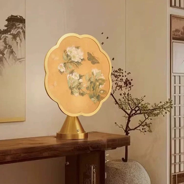 Artistic Embroidered Table Lamp
