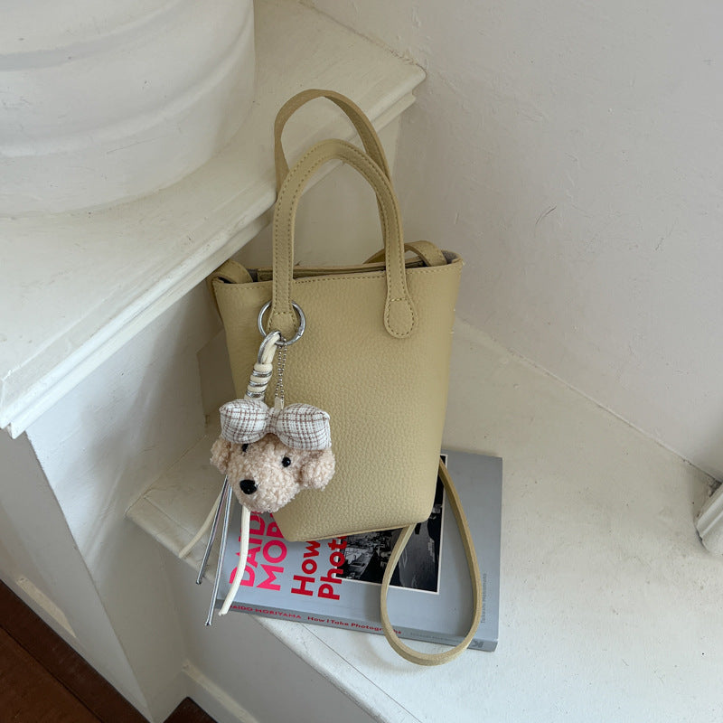 Compact Leather Mini Tote Bag