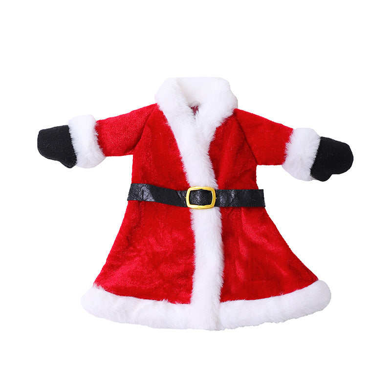 Decorative wine bottle cover in Santa Claus look Stornfield