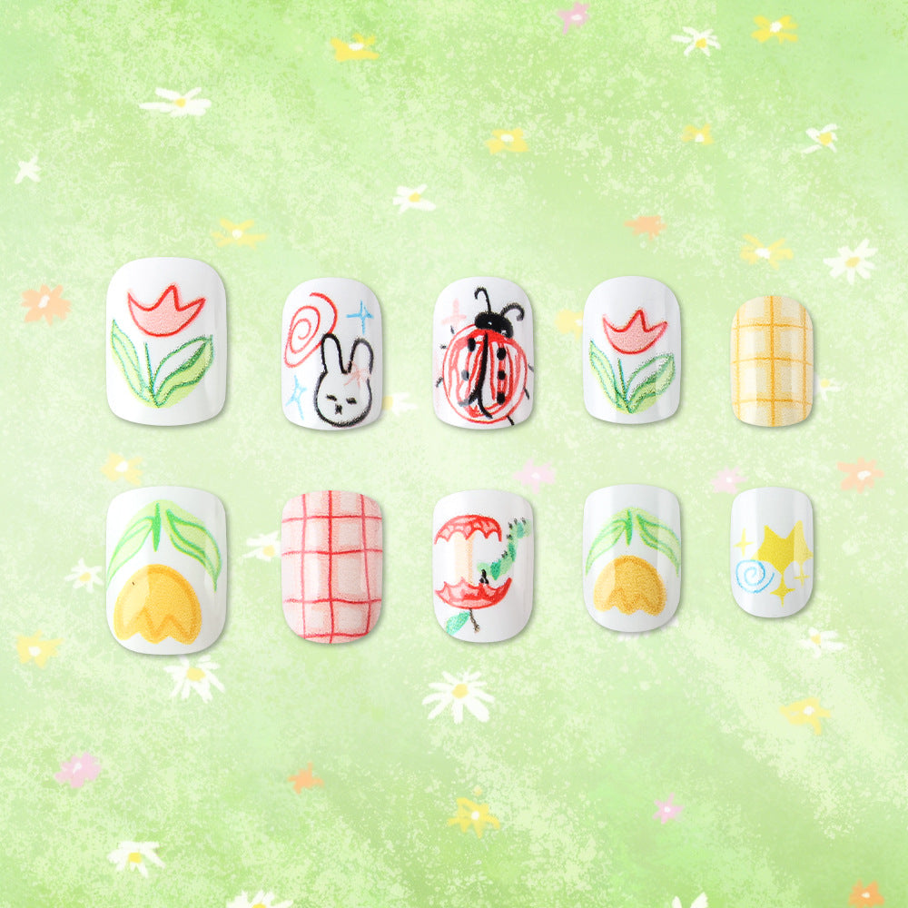 Artistic Illustrated Nail Art Wraps Stornfield
