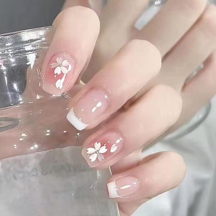 Artistic Floral-Designed Press-On Nail Set Stornfield 1787296289