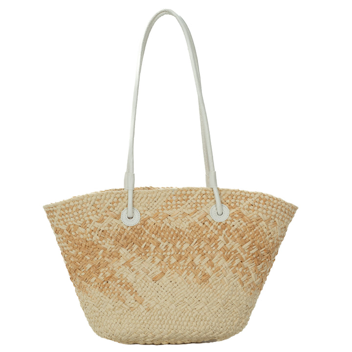 Elegant Rattan-Style Handbag with Double Handle Stornfield