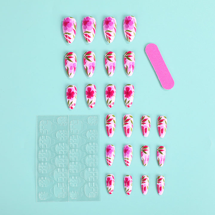 Artificial nails with exciting floral design Stornfield