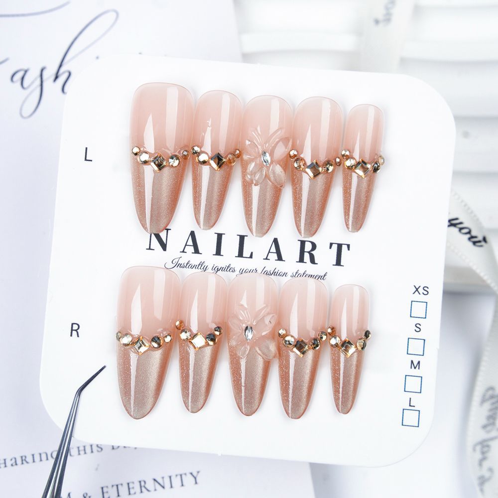 Artistic 3D Butterfly Press-On Nail Set Stornfield