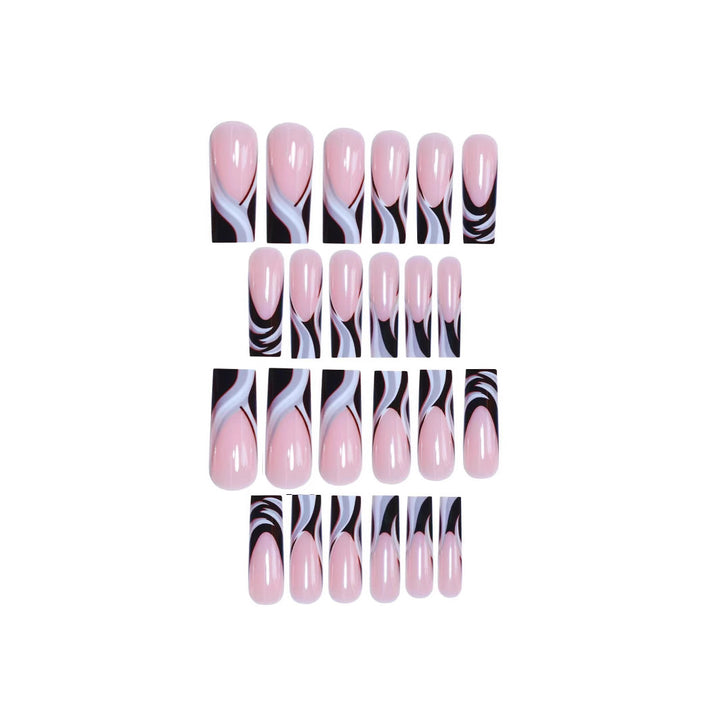 Artistic Marbled Acrylic Nail Enhancements Stornfield