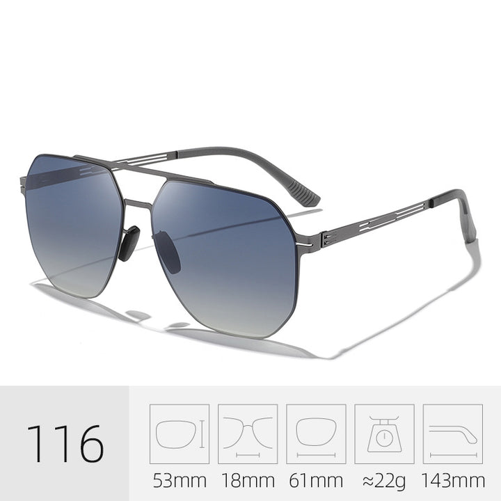 Premium Geometric Frame Sunglasses Stornfield
