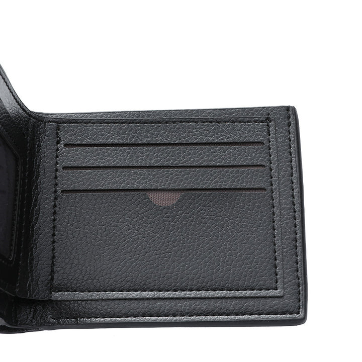 Textured Bi-Fold Leather Wallet Stornfield