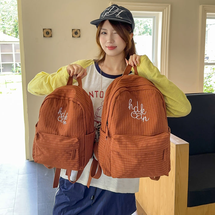 Casual Checked Patterned Backpack Stornfield