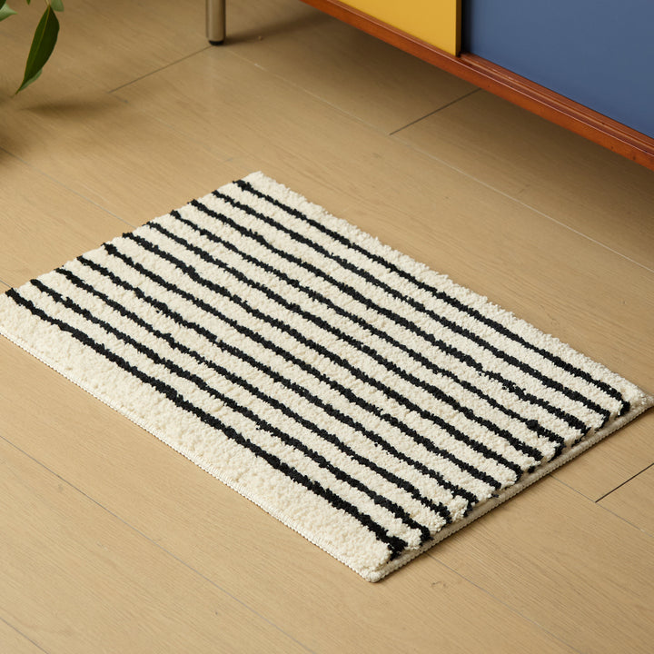 Soft Striped Bathroom Mat