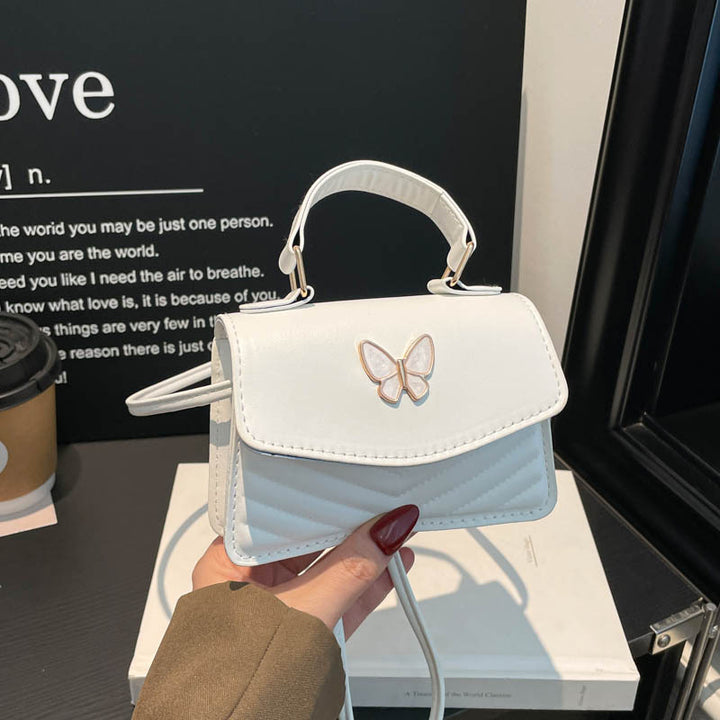 Butterfly-Embellished Handbag