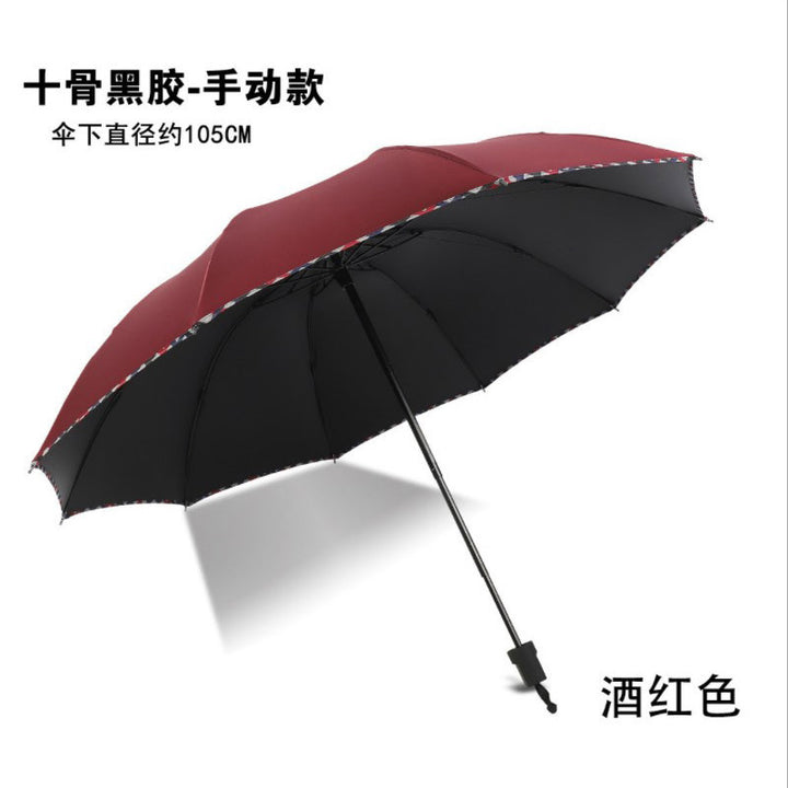 Women's Folding Umbrella with Stable Frame and Wind Protection System Stornfield