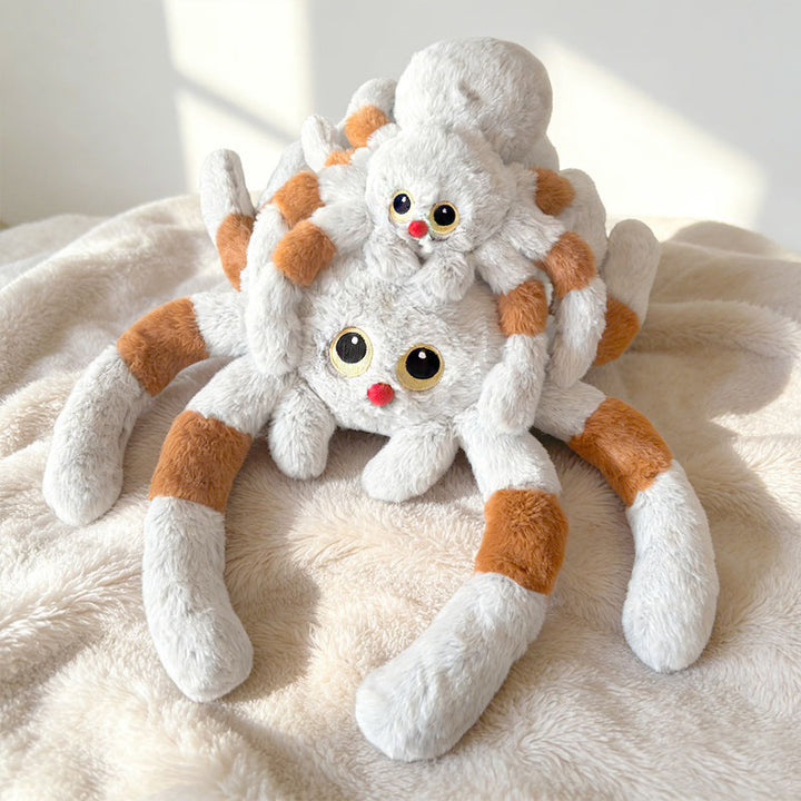 Plush Spider Soft Toy with Bendable Legs and Embroidered Face Stornfield