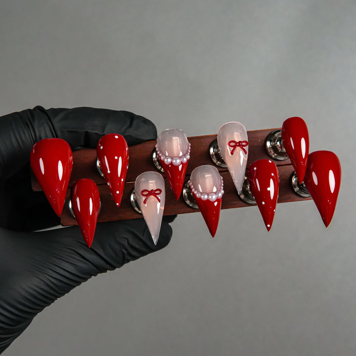 Stiletto Press-On Nail Set with Gradient Design
