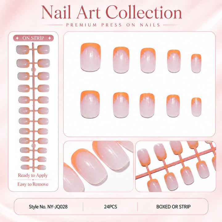 Acrylic nail set with colorful gradients Stornfield