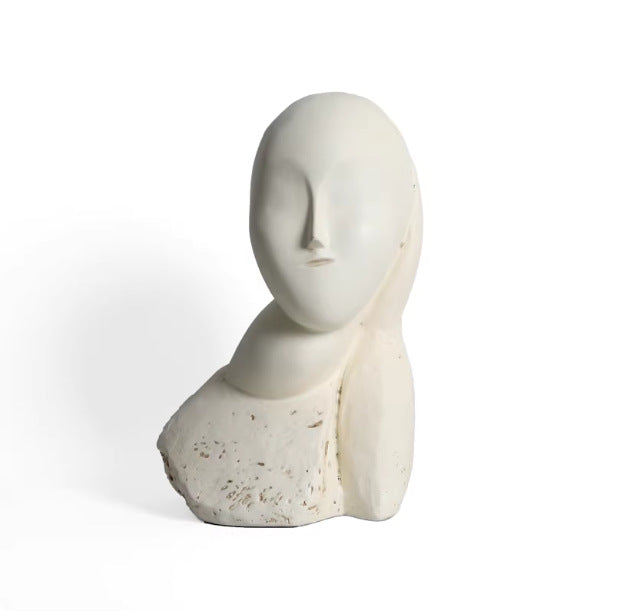 Abstract Decorative Face Sculpture
