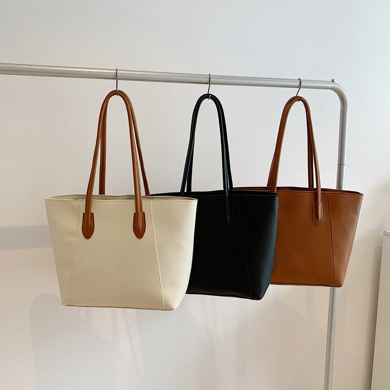 Minimalist Faux Leather Tote Bag Stornfield