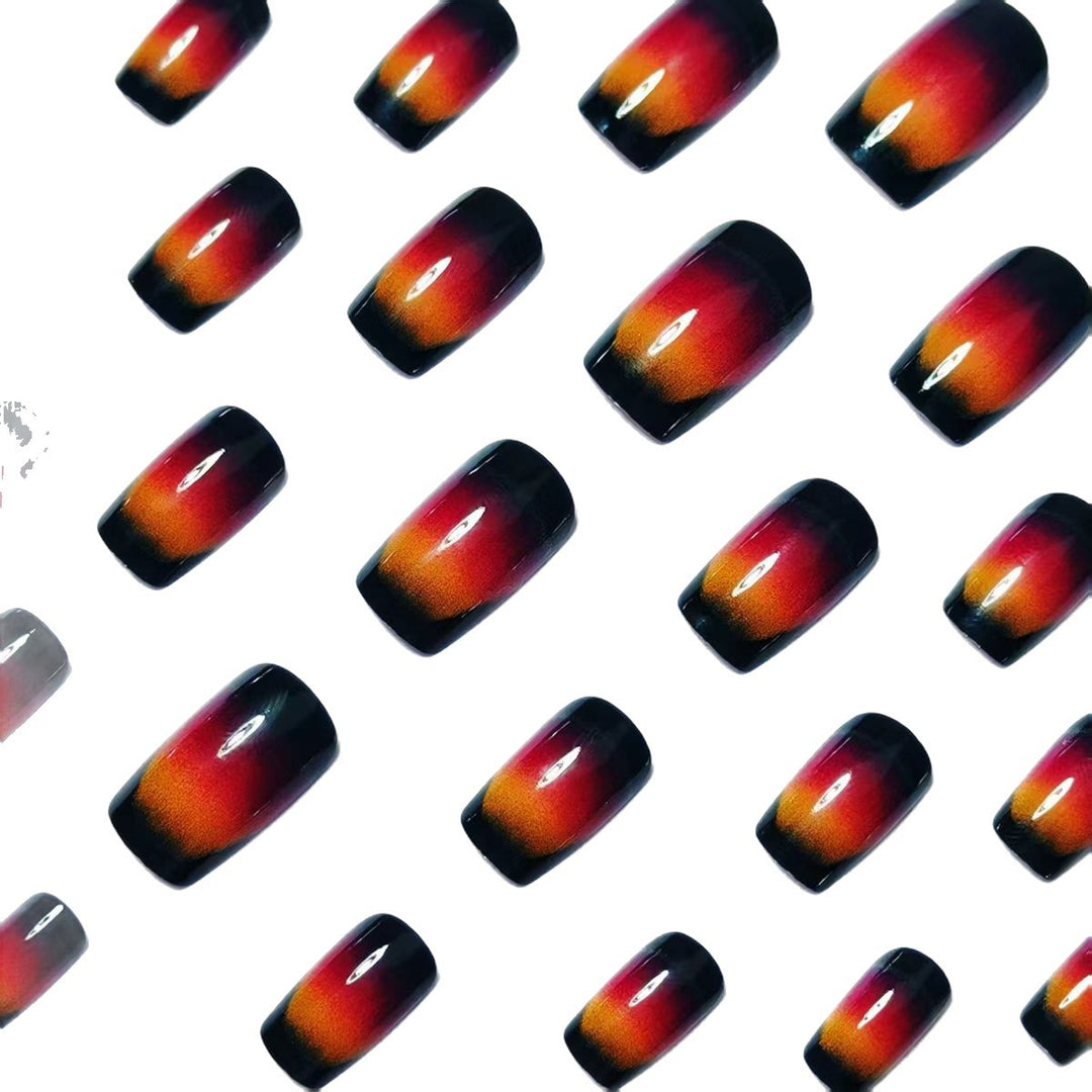 Creative artificial nails in elegant ombre design Stornfield