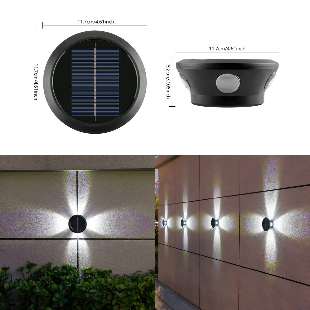 Outdoor Solar Wall Light Multi-Beam LED Decorative Accent Stornfield
