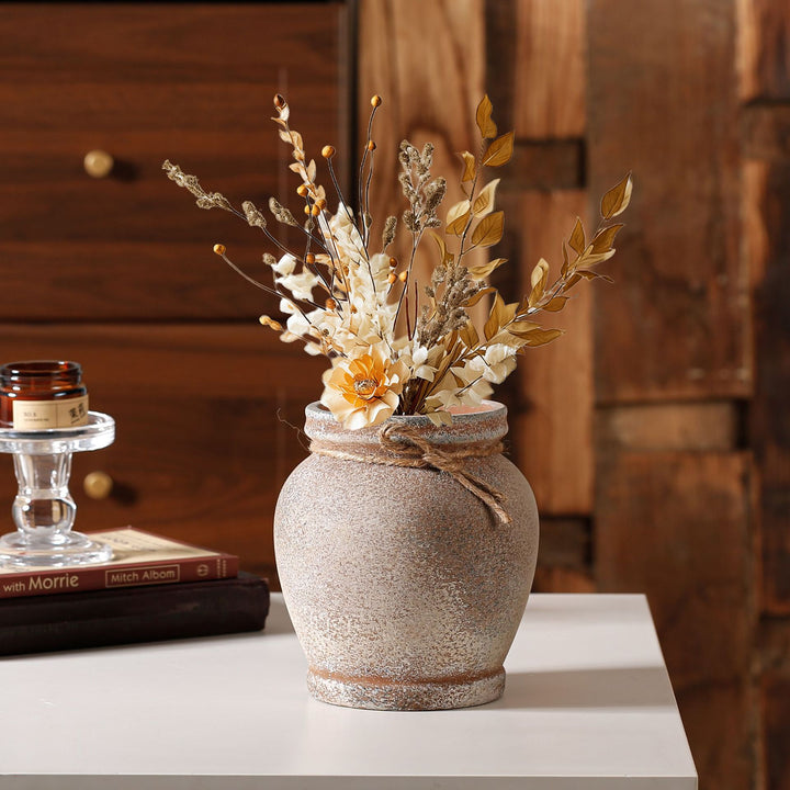 Rustic ceramic plant decoration Stornfield