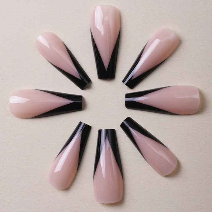 Artificial nail set with elegant tip accents Stornfield