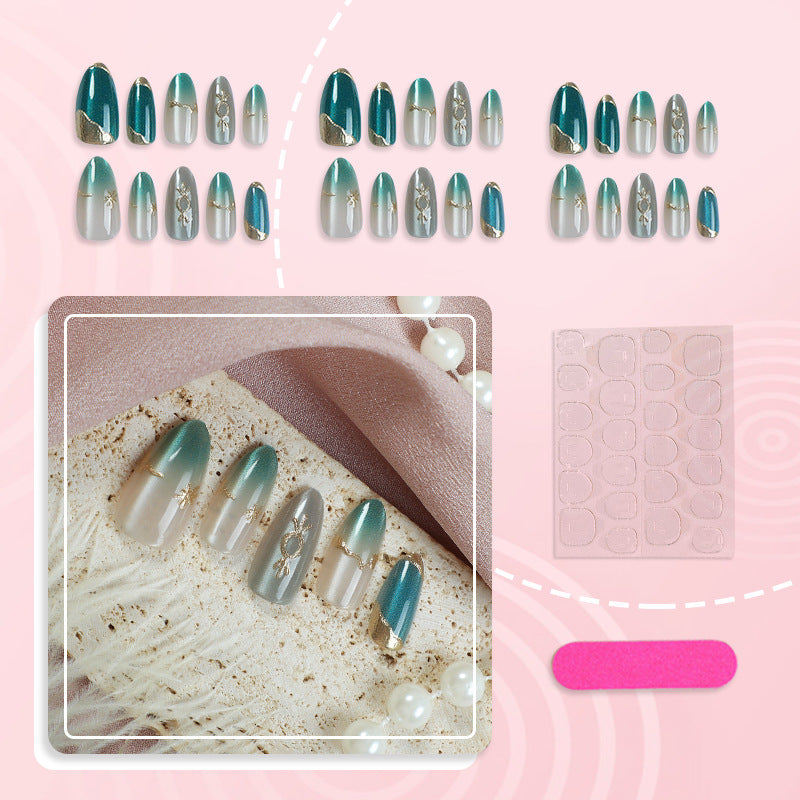 Glamourous Artistic Press-On Nail Set Stornfield