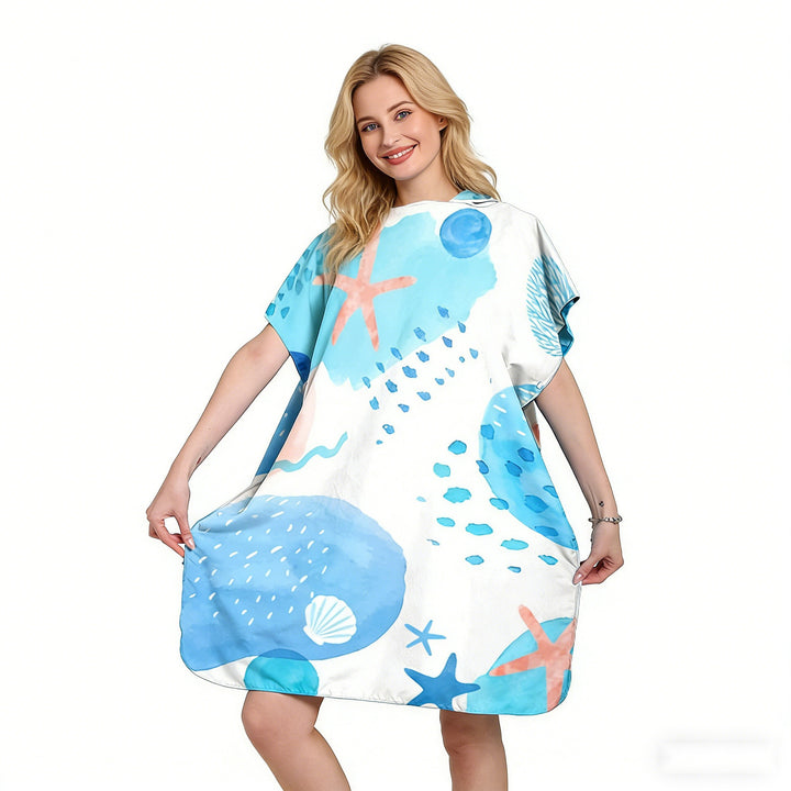 Beach dress with tropical print Stornfield