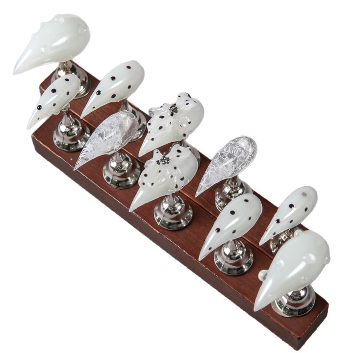 Artistic Stiletto Press-On Nail Set with Unique Designs