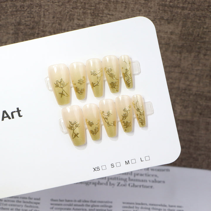 Floral Press-On Nail Art Set Stornfield