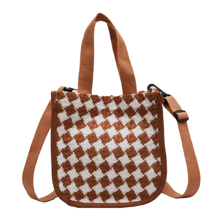 Textured Woven Handbag