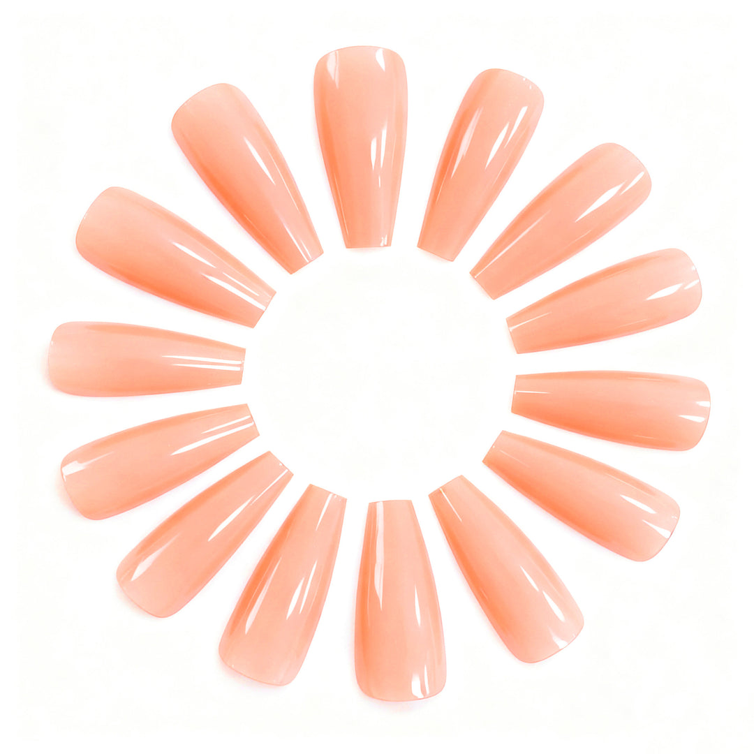 Elegant Glossy Acrylic Nail Extensions Stornfield