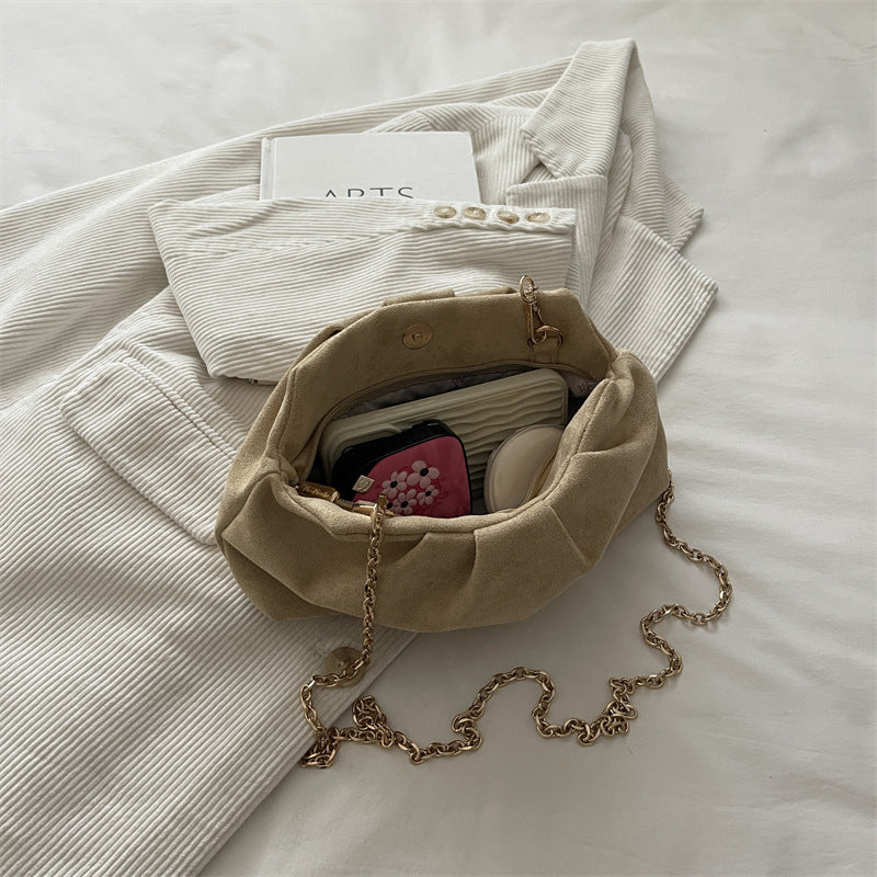 Elegant Suede Mini Shoulder Bag