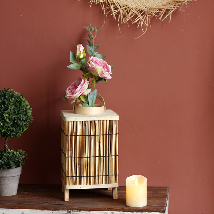 Stylish lantern made of natural materials Stornfield