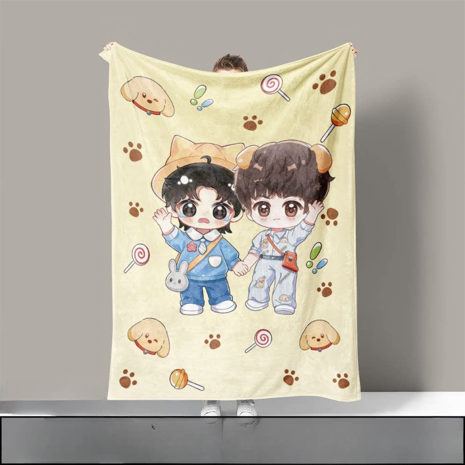 Musical-Themed Plush Throw Blanket