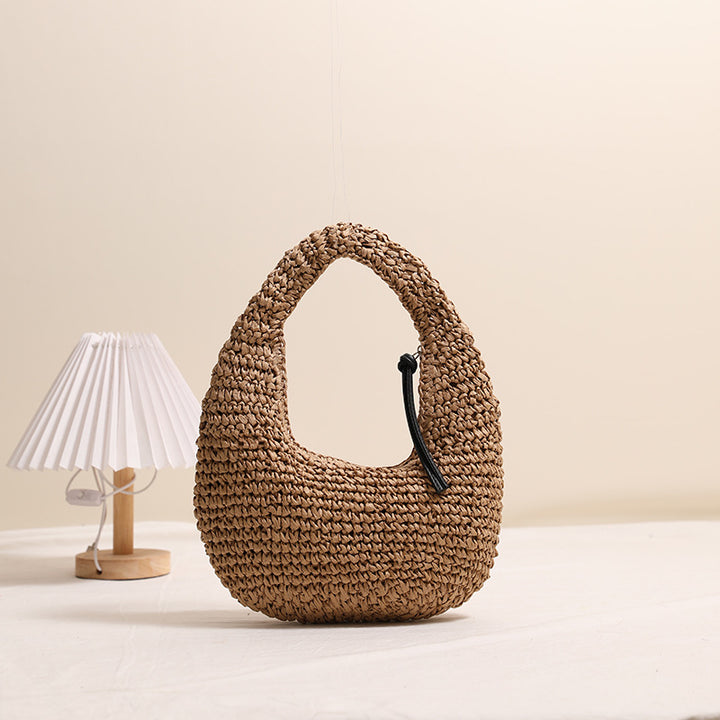 Handmade Basket Bag in Modern Hobo Style Stornfield