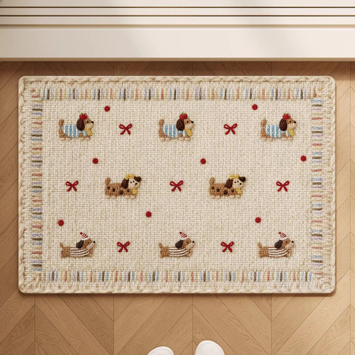 Adorable Dog-Themed Non-Slip Bath Mat
