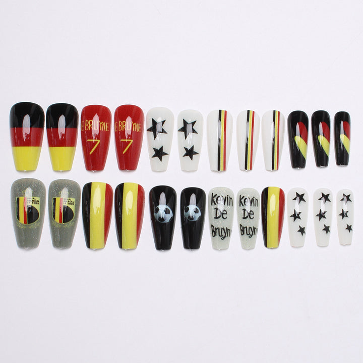 Sports-Themed Press-On Nail Art Stornfield