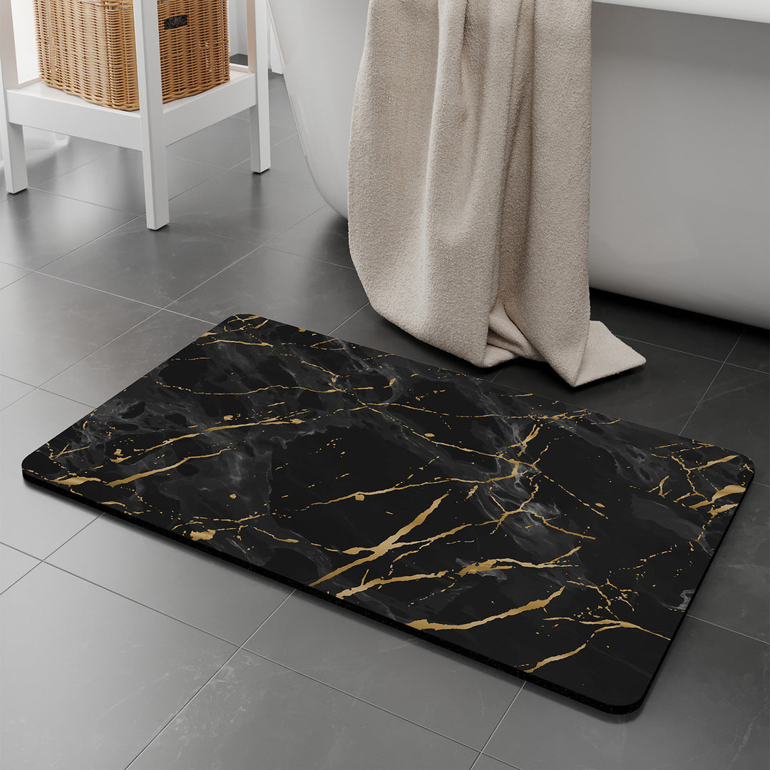 Luxurious Marble Effect Bath Mat