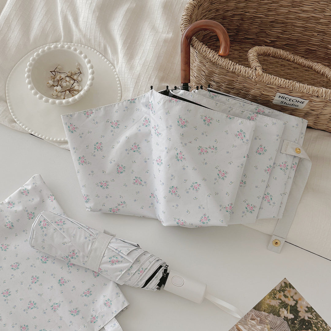 Women's Foldable Umbrella with Floral Pattern Stornfield
