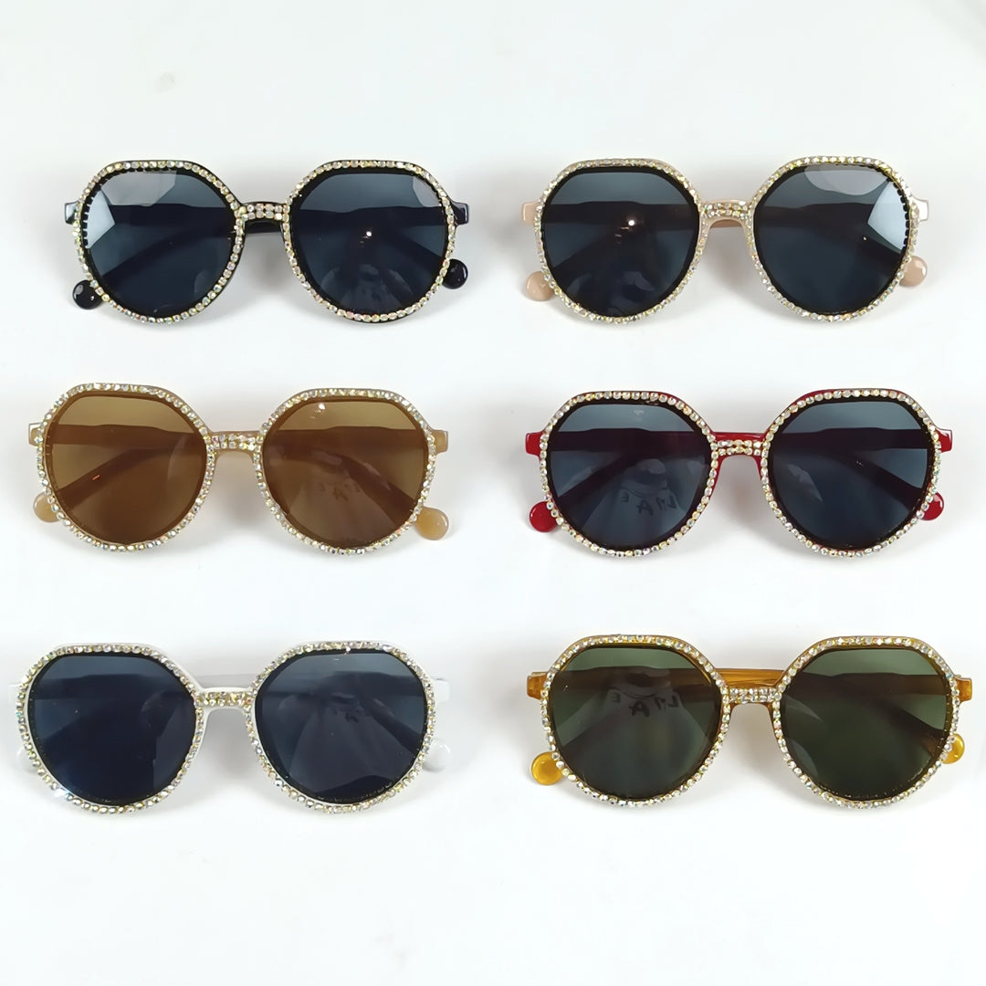 Women Glittering Oversized Sunglasses Stornfield