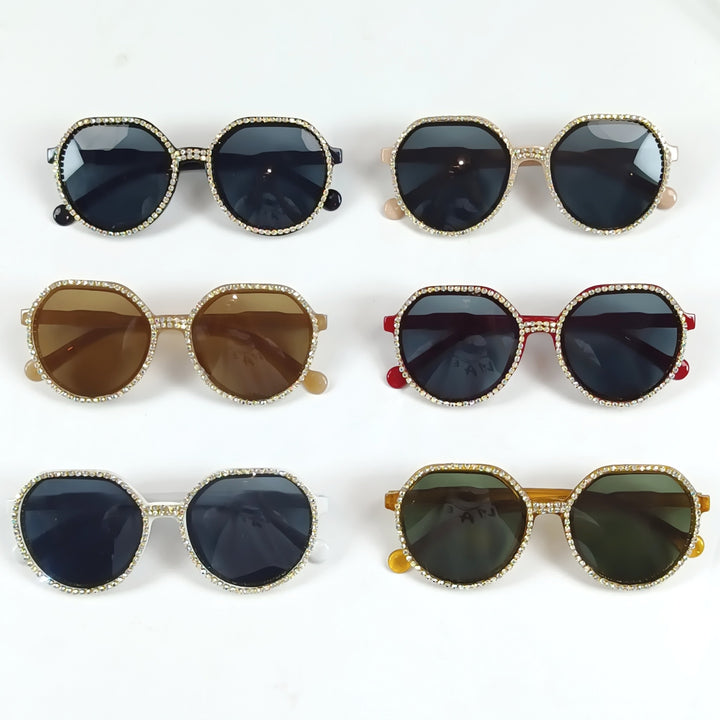 Women Glittering Oversized Sunglasses Stornfield