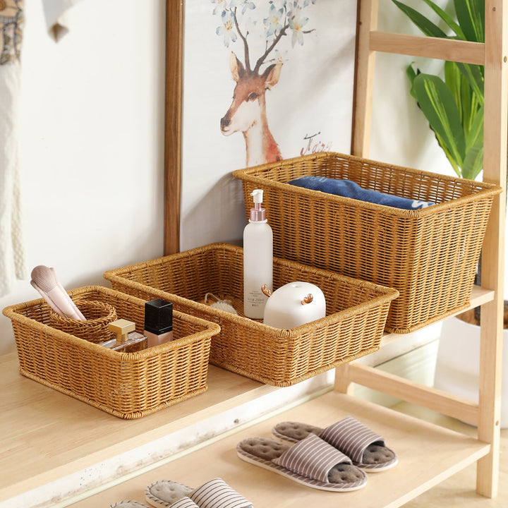 Handwoven Rectangular Storage Basket Stornfield