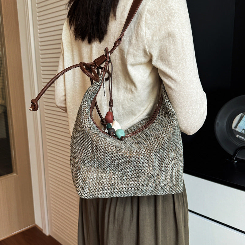 Casual Knit Shoulder Bag