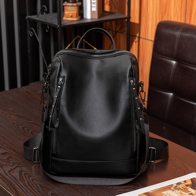 Structured Leather Backpack Stornfield