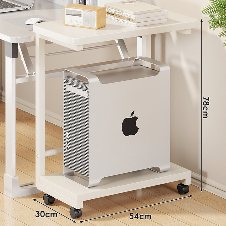 Mobile CPU Tower Stand with Locking Swivel Casters and Ventilated Platform
